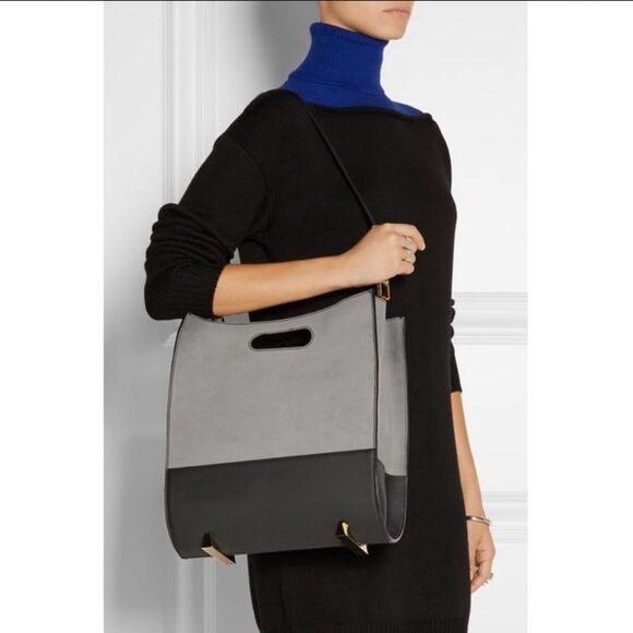 NEW Alexander Wang Chastity Leather and Suede Tote Bag - Picture 2 of 12